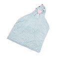 thumbnail image 4 of Albornoz con capucha y toalla, batas envolventes de terciopelo coral para niños, niños pequeños, piscina, playa, 4 of 8