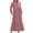 Red, variant on Wancir Women's Casual Long Sleeve Round Neck Hem T-Shirt Loose Dress with Pockets