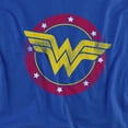 thumbnail image 3 of Justice League Wonder Woman Circle Logo Kids T Shirt (4) for Youth Toddler Boys and Girls, Royal Blue, 3 of 5