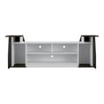 thumbnail image 3 of Furniture of America Viv Modern Wood 71-Inch TV Stand in Wenge and White, 3 of 9