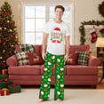 thumbnail image 7 of Family Christmas Pajamas Set Short Sleeve - Matching Holiday Santa Gingerbread Printed PJs , Man M, 7 of 7