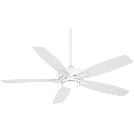 

52 Minka Aire Kelvyn Flat White LED Ceiling Fan with Remote