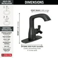 thumbnail image 2 of Delta 5766-Lpu-Dst Stryke 1.2 GPM Single Hole Bathroom Faucet - Lumicoat Chrome, 2 of 2