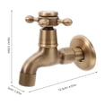 thumbnail image 2 of WRITWAA Robinet d'Eau Froide Simple en Laiton Usage Gratuit 1 Pack, 2 of 8