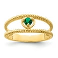 thumbnail image 2 of 14K Yellow Gold Ring Band Family & Mother's Customize Stones Round, Size 7, 2 of 4
