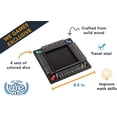 thumbnail image 2 of WE Games 4 Player Shut The Box Dice Game - Black Stained - Travel Size, 2 of 6
