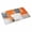 Orange, variant on Burnt Orange Gray Doormat Outdoor Entrance 24"x36", Modern Abstract Oil Painted Geometric Absorb Moisture Dirt Door Mats, Non-Slip Rubber Backing Floor Mats Indoor, Low-Profile Front Door Rugs