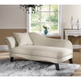 thumbnail image 3 of Baxton Studio  'Phoebe' Beige Linen Modern Chaise Lounge, 3 of 3