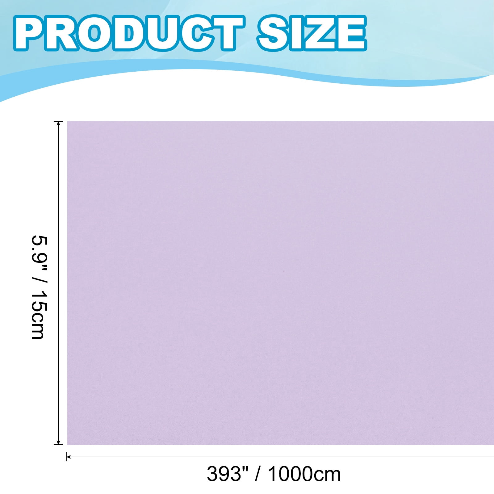 Uxcell 393"x5.9" Purple Wallpaper, Peel and Stick Wallpaper, Contact Paper Vinyl Self-Adhesive Wall Paper Decorative for Wall Covering