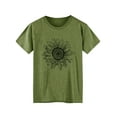 thumbnail image 7 of XCHQRTI Sunflower Shirts for Women Graphic Short Sleeve Tshirts Casual Summer Tee, 7 of 7