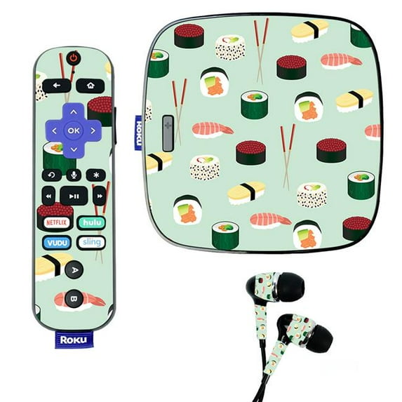Skin Decal Wrap Compatible With Roku Ultra Sticker Design Sushi