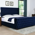 thumbnail image 5 of Jennifer Taylor Home Brooklyn Tufted Bed, King, Navy Blue, 5 of 19