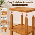 thumbnail image 5 of 9 Tier Bamboo Shoe Rack, Tall Vertical Shoe Storage Organizer for Entryway, Closet and Apartment, Holds Up to 9 Pairs, 5 of 8