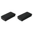 thumbnail image 1 of 2X Under Desk Drawer Organizer Invisible Storage Box Self-Adhesive Stationary Container Desk Makeup Holder Black, 1 of 4