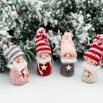 thumbnail image 2 of Muñeco de Navidad Adornos navideños de Felpa Muñeco de ángel de Navidad Adornos Colgantes para árbol de Navidad Decoración navideña para Puerta Chimenea Manto 4 Piezas Multicolor, 2 of 5