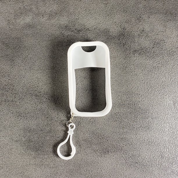 Tamaño De La Tarjeta Desinfectante De Manos De Silicona Funda Soporte De Bolsillo Botella De Spray Percha
