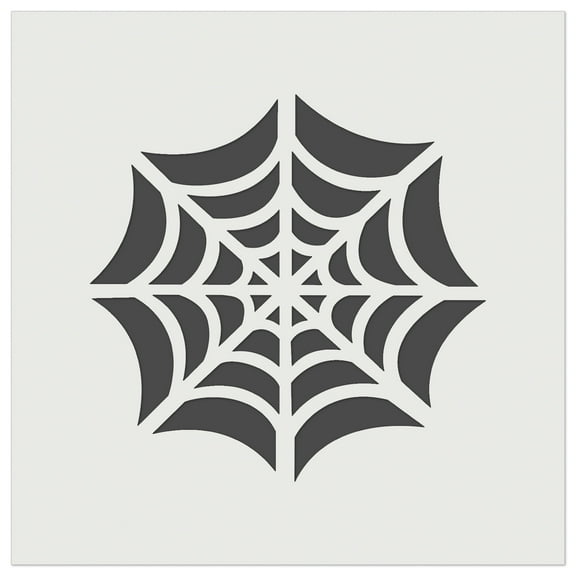 Elegant Spider Web Halloween DIY Cookie Wall Craft Stencil - 5.5 Inch