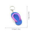 thumbnail image 3 of Slippers Key Chain Beach Charms Keychain Bulk Key Chain Pendants Keychain For Key Rings Key Pendants Summer Sandals Soft Rubber Bags, 3 of 6