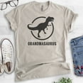 thumbnail image 2 of Grandmasaurus T-shirt, Unisex Women's Shirt, Grandma Shirt, Grandmother Shirt, Dinosaur Shirt, Light Silk Gray, Medium, 2 of 6