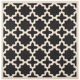 thumbnail image 1 of Safavieh Courtyard Black Indoor Outdoor Rug - Square 4', 1 of 4