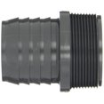 thumbnail image 2 of Dura 1436 Series PVC Tube Fitting, Adapter, Schedule 40, Gray, 2" Barbed x NPT Male, 2 of 2