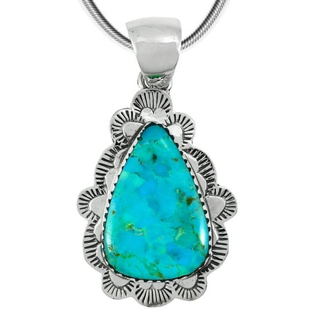 Turquoise Jewelry Necklace for Women Sterling Silver 925 | Turquoise Network | P3261-C75-SST20