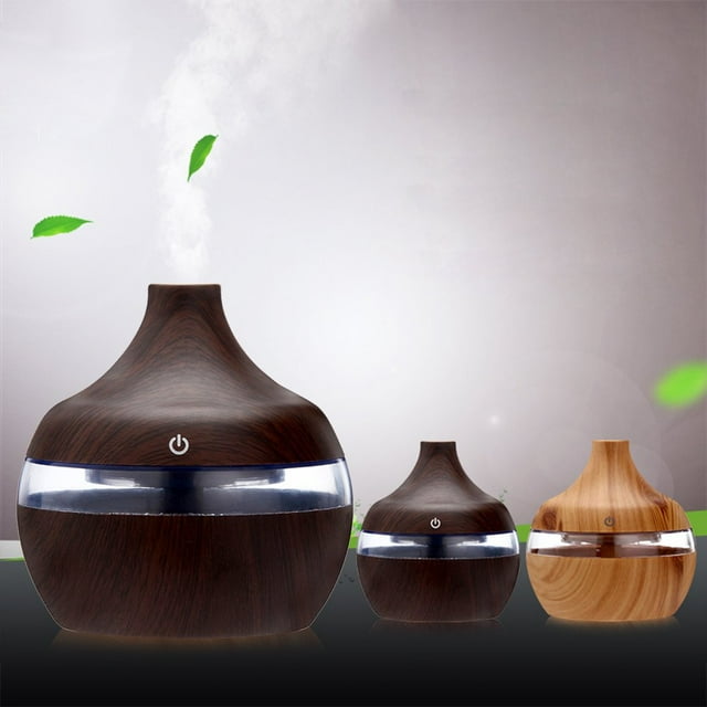 Ultimate Aromatherapy Diffuser & Essential Oil Set - Ultrasonic Diffuser & Top 10 Essential Oils - 300ml Diffuser with 4 Timer & 7 Ambient Light Settings - Therapeutic Grade Essential Oils - Lavender