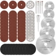 thumbnail image 1 of Cutting Discs for Metal, Stone, Plastic, Wood - Rotary Tool Accessories 60PCS Mini Diamond & HSS Blades Set, 1 of 5