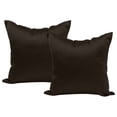 thumbnail image 1 of Funda de almohada de satén puro de doble cara para cabello y piel, funda de almohada cuadrada de 2 piezas de 45x45cm con cremallera, 1 of 6