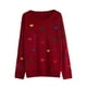 thumbnail image 3 of HongQid Womens Pullover Sweaters Long Sleeve Crewneck Casual Loose Knit Jumper Tops, 3 of 5