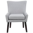 thumbnail image 3 of Boss Office Chaise de Réception Albany en Granit Gris et Noyer, 3 of 8