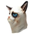 thumbnail image 2 of Máscara de látex para cosplay con gatos, Halloween, carnaval y pascua, talla única, 2 of 2