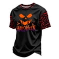 thumbnail image 6 of DORKASM Mens Halloween Shirts Short Sleeve Pumpkin Trendy Tshirt Round Neck Skeleton Funny Print 2026 T Shirt Spooky Vacation Loose Tops Black 2XL, 6 of 7