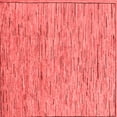 thumbnail image 1 of Ahgly Company Indoor Square Abstract Red Modern Area Rugs, 5' Square, 1 of 4