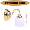 thumbnail image 3 of Miniature Wall Lamp 1/12 Scale Dollhouses Wall Sconce Lighting Accessories for European Decoration Living Room Display, 3 of 9