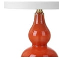 thumbnail image 2 of JONATHAN Y JYL1028G Anya 20.5" Mini Glass Table Lamp, Sunset Orange, 1, 2 of 2