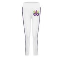 thumbnail image 4 of IDALL Yoga Work Pants for Women Butt Lift Leggings Mardi Gras Pants for Women Plus Size Mardi Gras Leggings Purple Leggings Yoga Outfits for Women Light Purple Leggings White 2 L, 4 of 6