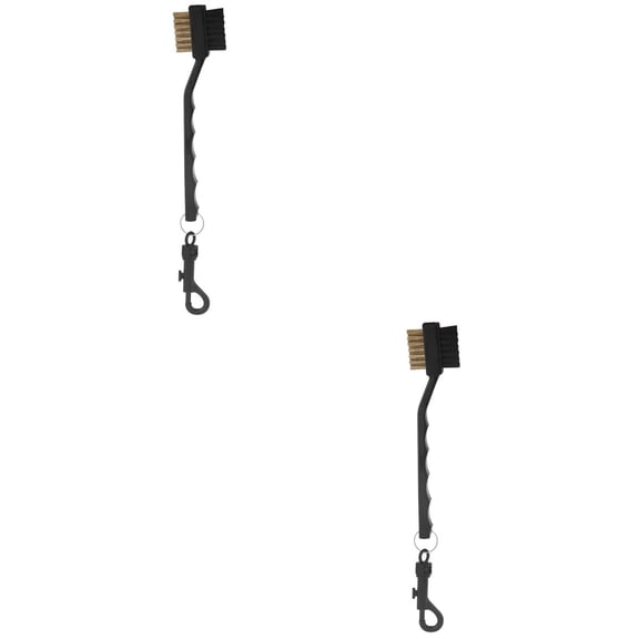 2 Count Golf Club Cleaning Tool Golf Club Scrubber Golf Groove Brush Club Cleaning Brush Pearlescent Earth Tones