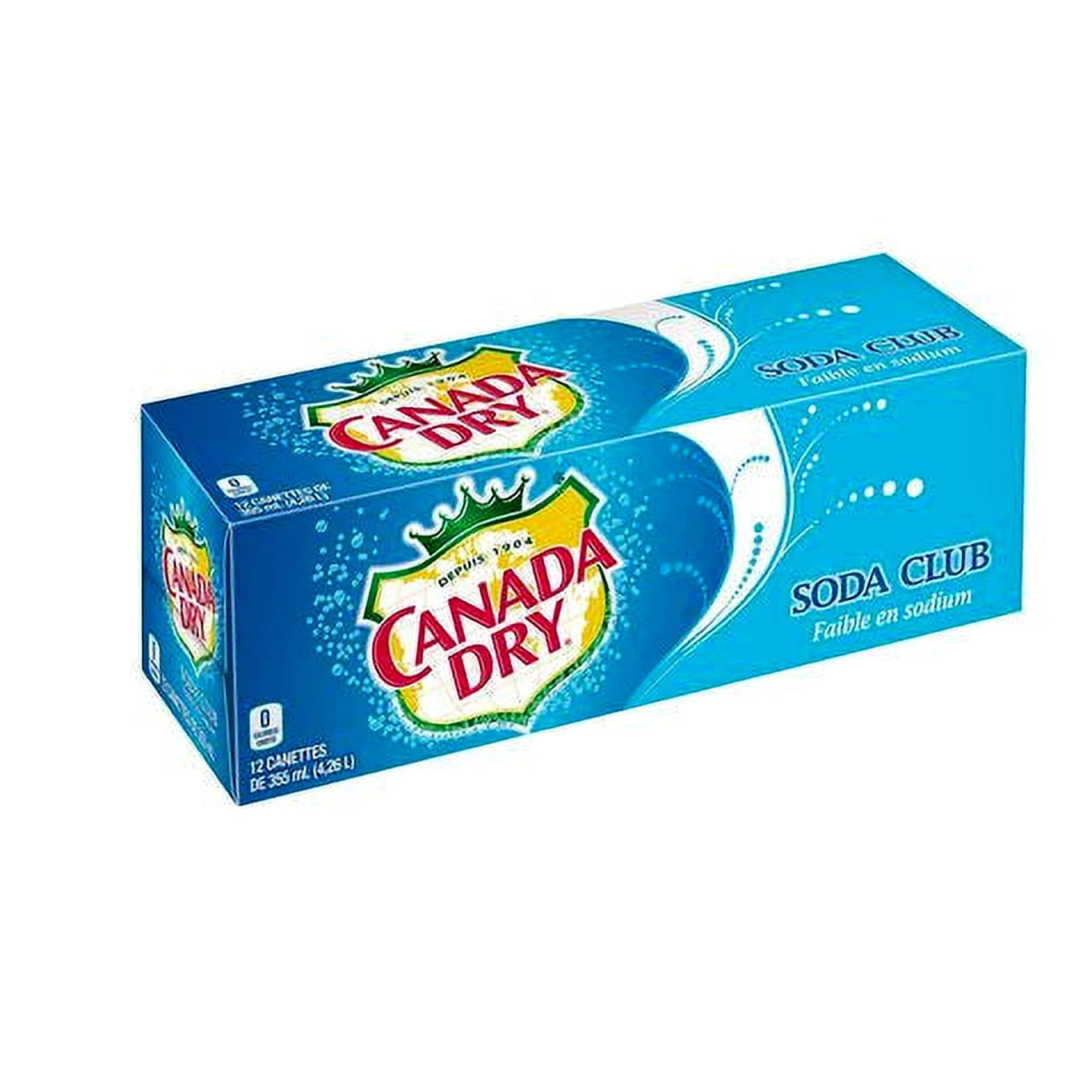 Canada Dry Club Soda, 12ct/355 ml