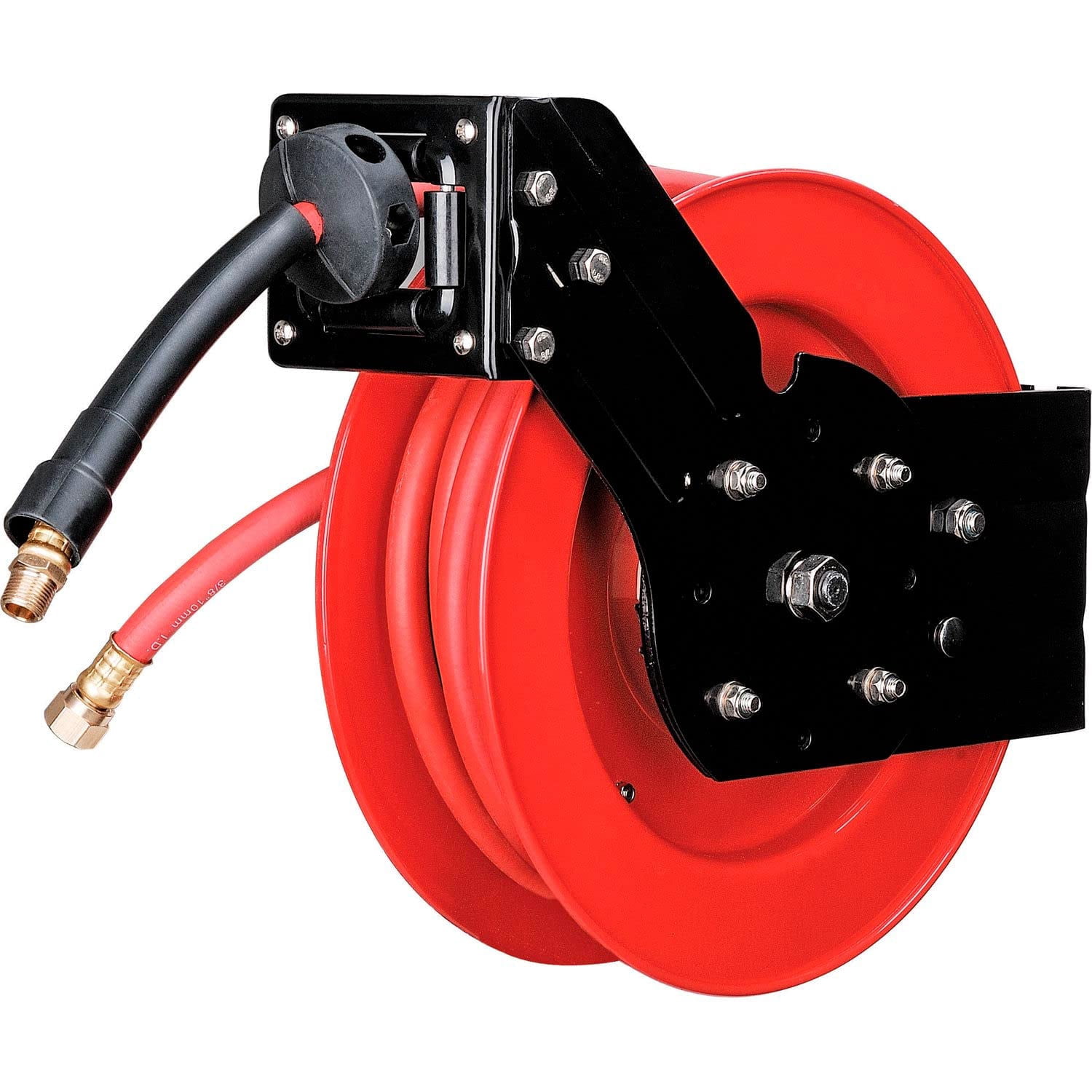 Industrial Grade Retractable Reel, 3/8"x 25' Hose, 300 PSI