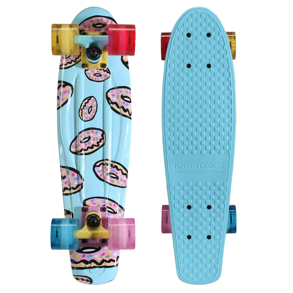 Kryptonics Original Torpedo Complete Skateboard (22.5" x 6") Walmart