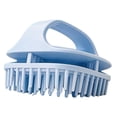 thumbnail image 4 of Zentra Compact Shampoo Brush for All Hair Types Deep Cleaning Rubber Massager Ergonomic Blue, 4 of 10