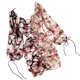 thumbnail image 4 of Vestido plisado Estampado floral Vestido sexy con cuello en V y manga de linterna en bloque de color, Rosa Methold AP001392-02B, 4 of 7
