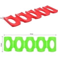 thumbnail image 5 of Bottle And Can Stacker For Refrigerator, 2pcs Non-slip Silicone Collapsible Wine Rack Beer Can Holder Organizer. (red And Green), 5 of 5