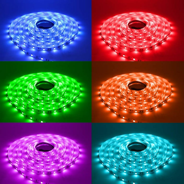 DAYBETTER 16.4ft/5M Waterproof RGB Led Strip Lights with Remote