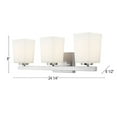 thumbnail image 2 of Canarm IVL472A03BN Ltd Hartley 3 Light Vanity, Brushed Nickel with Flat Opal Glass, 2 of 8