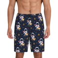 thumbnail image 1 of Fotbe Astronaut Surfing Pantalones Cortos de Pijama para Hombre, Ropa de Dormir, Pantalones de Pijama Cortos para Hombre-3X-Large, 1 of 6