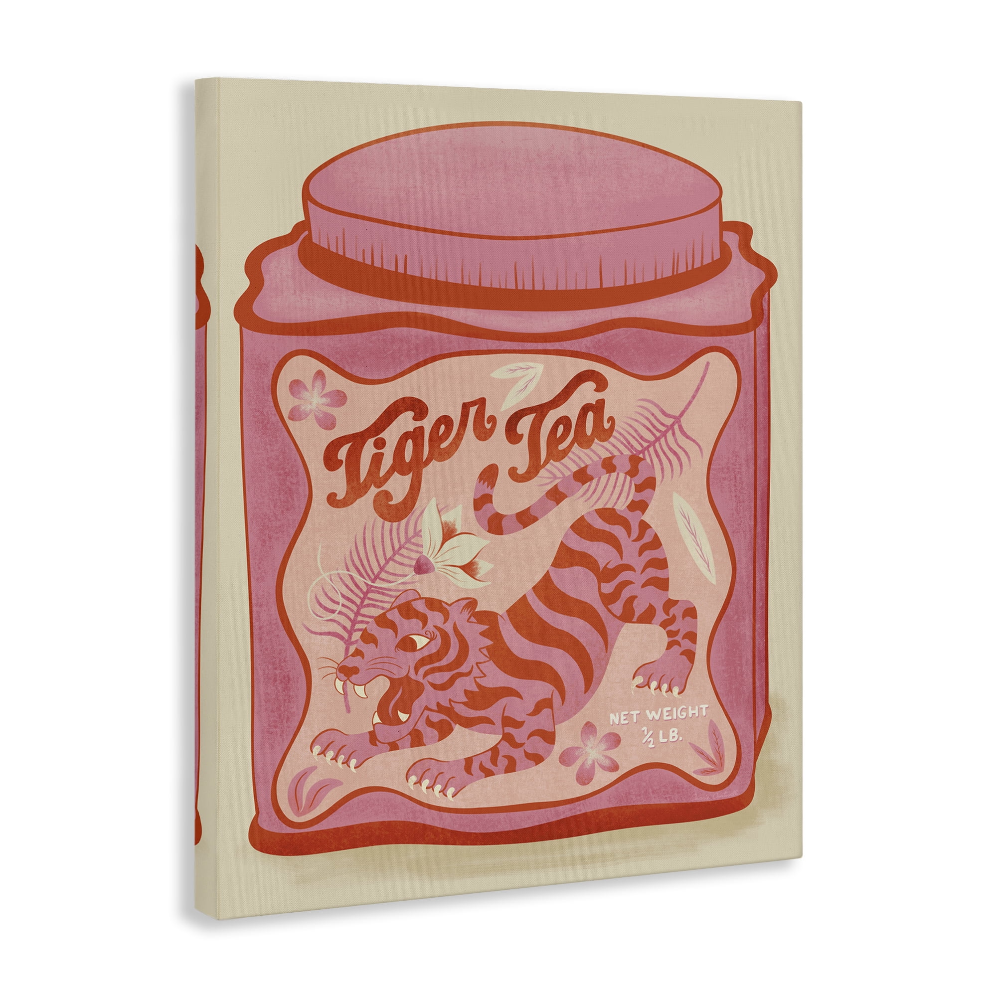 Stupell Industries Tiger Tea Traditional Style Food & Beverage Painting Wrapped Canvas Art Print Wall Art, 30 x 40