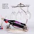 thumbnail image 2 of LAICAIW Wine Rack Tabletop and Wine Glass Holder-Hold 1 Wine Bottle and 6 Glasses-Perfect for Home Kitchen Decor & Kitchen Storage Rack, 2 of 4