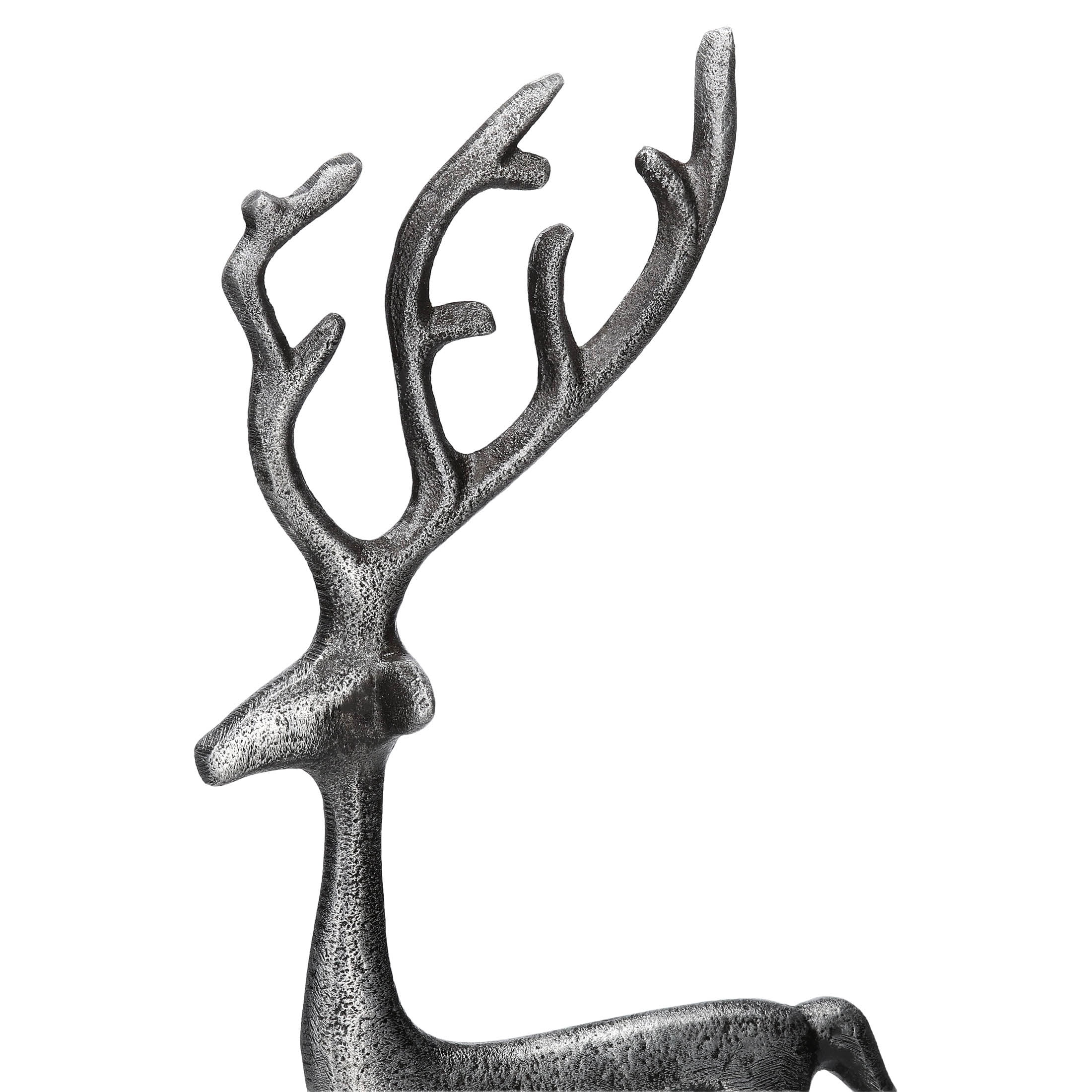 Large Silver Reindeer Christmas Stocking Holder, 14", by Holiday Time